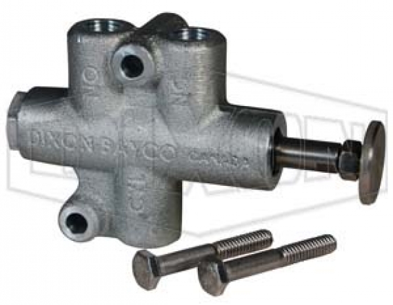 Air Interlock Valve Button Plunger Pneumatic