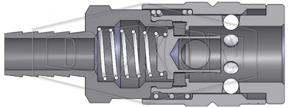 pneumatic manual standard hose bard coupler